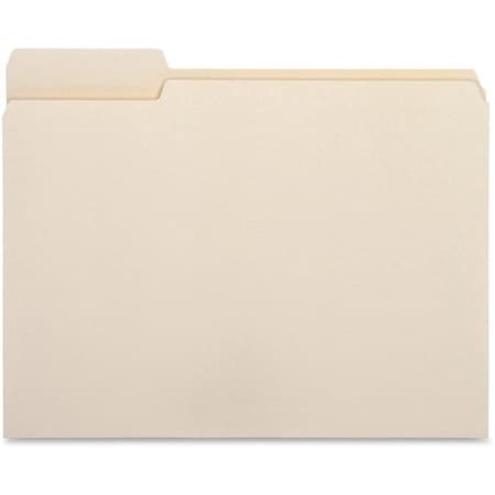 Business Source File Folder, 1/3 Cut Left Tab, 1-Ply, 3/4in Exp., Ltr, MLA, 100PK BSN16490